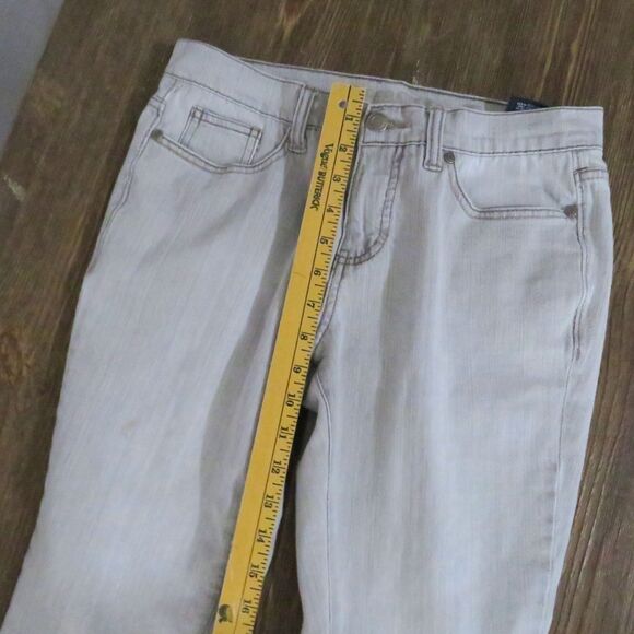 Gray Jeans Women Sz 6 Boot Cut Light Gray Mid Rise Casual Western Faded Glory - Picture 8 of 10